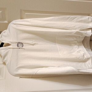 Elegant White Hoodie with Logo